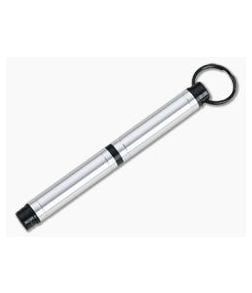 Fisher Space Pen Backpacker Clear Anodized Silver Aluminum Space Pen With Key Chain BP - FSP-BP 1