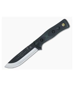 TOPS B.O.B. Fieldcraft Knife Black and Green G10 - TP-BROSGB 1