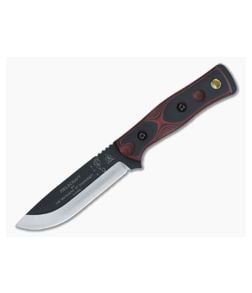 TOPS B.O.B. Fieldcraft Knife Red and Black G10 - TP-BROSRB 1
