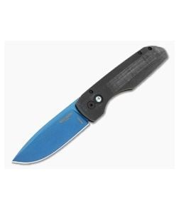 Protech Vero Synapse Blue Linen Micarta Sapphire Blue PVD Magnacut - PT-BSA26.VERO.1 1
