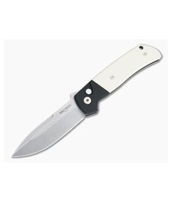Protech X Terzuola ATCF Tuxedo Stonewashed Magnacut Ivory Micarta Black Automatic BT2751 - PT-BT2751 1