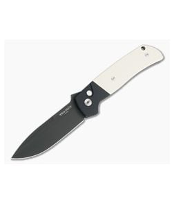 Protech X Terzuola ATCF Automatic Tuxedo Black DLC Magnacut Ivory Micarta Folder BT2752 - PT-BT2752 1