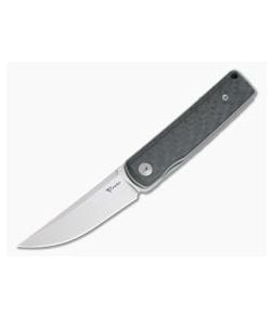 Reate Knives Bushido Carbon Fiber Satin M390 Kwaiken Front Flipper - RK-BUSHIDO-004 1