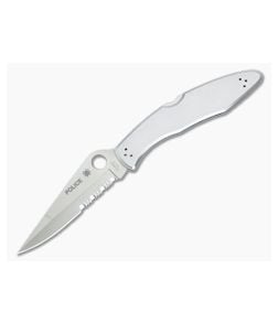 Spyderco Police Model Stainless Steel Part Serrated C07PS - SP-C07PS 1