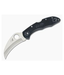 Spyderco Tasman Salt 2 Plain H1 Black FRN Back Lock Folder C106PBK2 - SP-C106PBK2 1