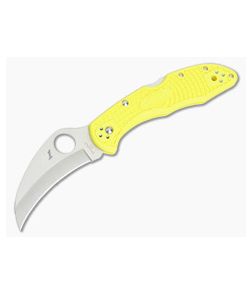 Spyderco Tasman Salt 2 Plain H1 Yellow FRN Back Lock Folder C106PYL2 - SP-C106PYL2 1