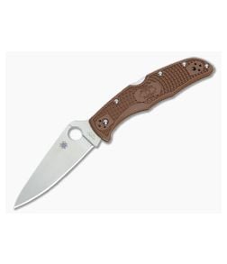 Spyderco Endura 4 Flat Ground VG10 Brown FRN C10FPBN - SP-C10FPBN 1