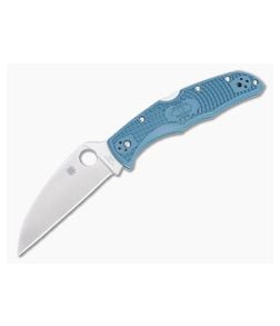 Spyderco Endura 4 Wharncliffe Plain Edge K390 Dark Blue FRN Folder C10FPWK390 - SP-C10FPWK390 1