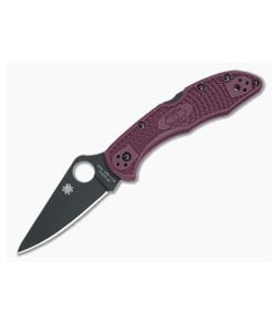 Spyderco Delica 4 PD#1 Burgundy Sprint Run - SP-C11BGBKP 1