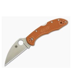 Spyderco Delica 4 Wharncliffe Sprint Burnt Orange FRN HAP40/SUS 410 Laminate - SP-C11FPWCBORE 1