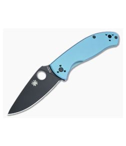 Spyderco Tenacious Blue Titanium Black Blade - SP-C122TIBLBKP 1