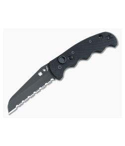 Spyderco Autonomy Black G10 Black Serrated Automatic Knife C165GSBBK - SP-C165GSBBK 1