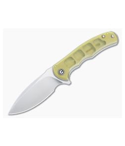CIVIVI Mini Praxis Flipper Polished Ultem Satin D2 Drop Point C18026C-4 - CV-C18026C-4 1