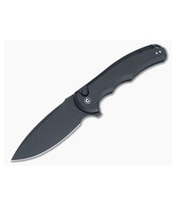 Civivi Button Lock Praxis Flipper Black Aluminum C18026E-1 - CV-C18026E-1 1