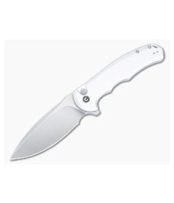 Civivi Button Lock Praxis Flipper Silver Aluminum C18026E-2 - CV-C18026E-2 1