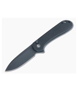 CIVIVI Button Lock Elementum II Flipper Black G10 Black Stonewash Nitro-V C18062P-1 - CV-C18062P-1 1