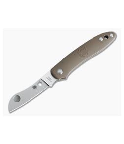Spyderco Roadie Slip Joint Plain N690Co Brown FRN C189PBN - SP-C189PBN 1