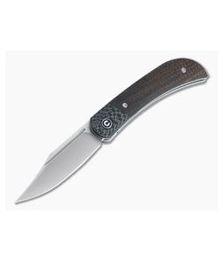 CIVIVI Appalachian Drifter II Satin S35VN Dark Brown Micarta Liner Lock Front Flipper C19010C-1 - CV-C19010C-1 1
