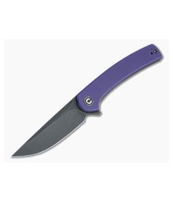 CIVIVI Mini Asticus Black Stonewashed Stainless Purple G10 Liner Lock Flipper C19026B-4 - CV-C19026B-4 1