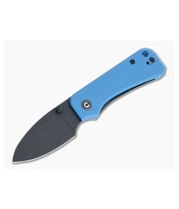 CIVIVI Baby Banter Black Stonewashed Nitro-V Blue G10 Liner Lock Folder C19068S-3 - CV-C19068S-3 1