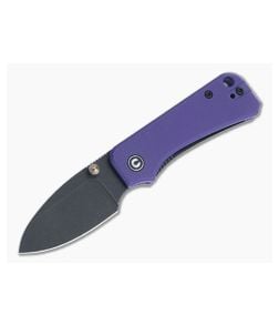 CIVIVI Baby Banter Black Stonewashed Nitro-V Purple G10 Liner Lock Folder C19068S-4 - CV-C19068S-4 1