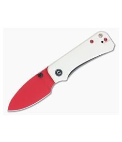 CIVIVI Baby Banter Red Nitro-V Ivory White G10 Liner Lock Folder C19068S-7 - CV-C19068S-7 1