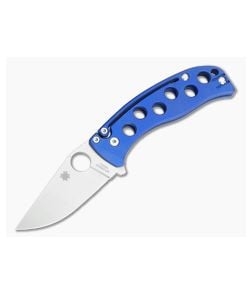 Spyderco Mike Read PITS Blue Titanium Folder C192TIBLP - SP-C192TIBLP 1