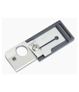 Spyderco SquareHead Gray Lightweight FRN Dog Tag Folding Knife C193PGY - SP-C193PGY 1