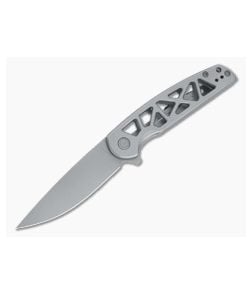 CIVIVI Perf Stonewashed Nitro-V Gray Milled Stainless Steel Frame Lock Flipper C20006-A - CV-C20006-A 1
