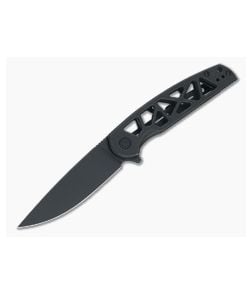 CIVIVI Perf Black Stonewashed Nitro-V Milled Stainless Steel Frame Lock Flipper C20006-B - CV-C20006-B 1