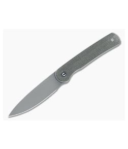 CIVIVI Stylum Dark Green Canvas Micarta Detent Slip Joint Front Flipper C20010B-C - CV-C20010B-C 1