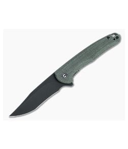 CIVIVI x Ochs Mini Sandbar Black Stonewashed Nitro-V Green Micarta Flipper C20011-3 - CV-C20011-3 1