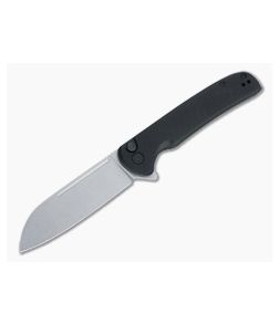 CIVIVI Chevalier Stonewashed 14C28N Black G10 Button Lock Flipper C20022-1 - CV-C20022-1 1