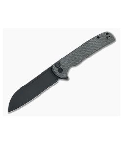 CIVIVI Chevalier Black Stonewashed 14C28N Green Micarta Button Lock Flipper C20022-2 - CV-C20022-2 1