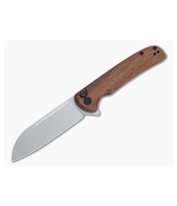 CIVIVI Chevalier Stonewashed 14C28N Cuibourtia Wood Button Lock Flipper C20022-3 - CV-C20022-3 1
