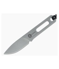 CIVIVI Minimis Ostap Hel Stonewashed Stainless Steel Fixed Blade Neck Knife C20026-2 - CV-C20026-2 1