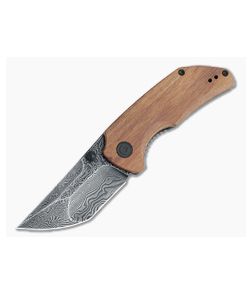 CIVIVI x Christensen Thug 2 Black Damascus Cuibourtia Wood Liner Lock Folder C20028C-DS1 - CV-C20028C-DS1 1