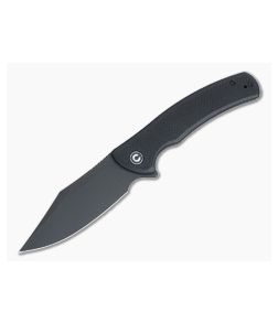 CIVIVI Sinisys Flipper Black Stonewashed 14C28N Coarse G10 Frame Lock Folder C20039-1 - CV-C20039-1 1