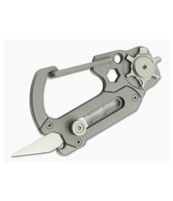 CIVIVI Polymorph Carabiner Gray Titanium Keychain Utility Multi-Tool C20045-1 - CV-C20045-1 1
