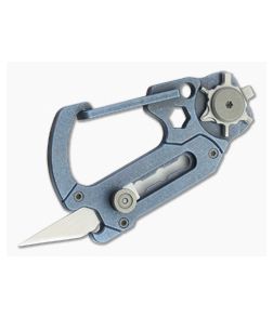 CIVIVI Polymorph Carabiner Blue Titanium Keychain Utility Multi-Tool C20045-3 - CV-C20045-3 1
