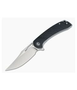 CIVIVI Dogma C2005D Black G10 Satin D2 Stainless Steel Liner Lock Flipper - CV-C2005D 1