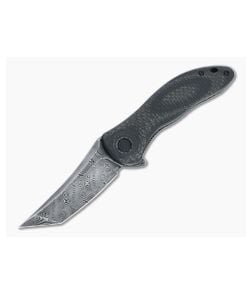CIVIVI Synergy3 Tanto Black Damascus Carbon Fiber/G10 Liner Lock Flipper C20075B-DS1 - CV-C20075B-DS1 1