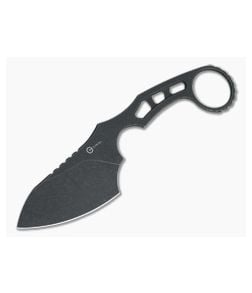 CIVIVI Planck Black Stonewashed D2 Maciej Torbé Fixed Blade Neck Knife C2022B - CV-C2022B 1