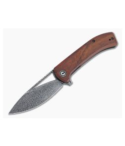 CIVIVI Riffle Black Hand Rubbed Damascus Sandalwood Liner Lock Flipper C2024DS-2 - CV-C2024DS-2 1