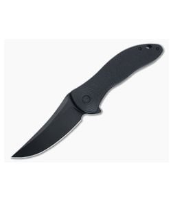 CIVIVI Synergy4 Flipper Black G10 Handle Black Coated Nitro-V Trailing Point C21018A-1 - CV-C21018A-1 1