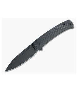 CIVIVI Cetos Flipper Black Stonewashed 14C28N Black Burlap Micarta Frame Lock Folder C21025B-2 - CV-C21025B-2 1