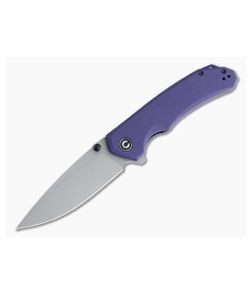CIVIVI Brazen Drop Point Purple G10 Stonewashed 14c28n Liner Lock Flipper C2102A - CV-C2102A 1