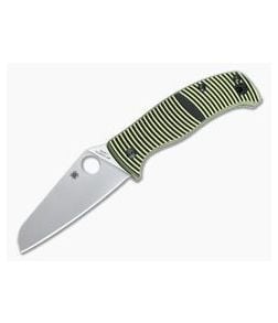 Spyderco Caribbean Salt Sheepfoot Plain LC200N Compression Lock Folder C217GPSF - SP-C217GPSF 1