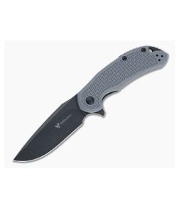Steel Will Cutjack Black Stonewashed D2 Gray FRN Liner Lock Flipper C22-1GB - SW-C22-1GB 1