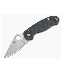 Spyderco Para 3 Peel Ply Carbon Fiber 52100 Limited Run C223CF52100P - SP-C223CF52100P 1